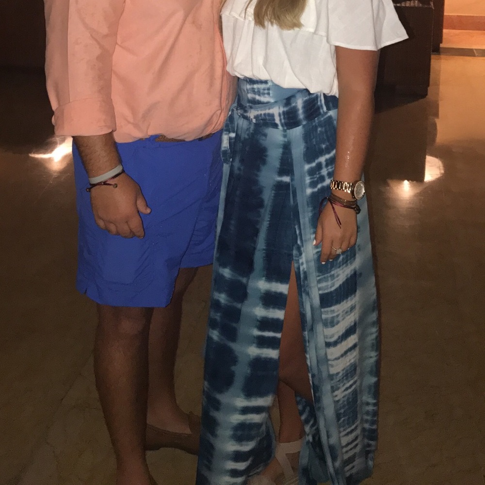Tie dye blue skirt